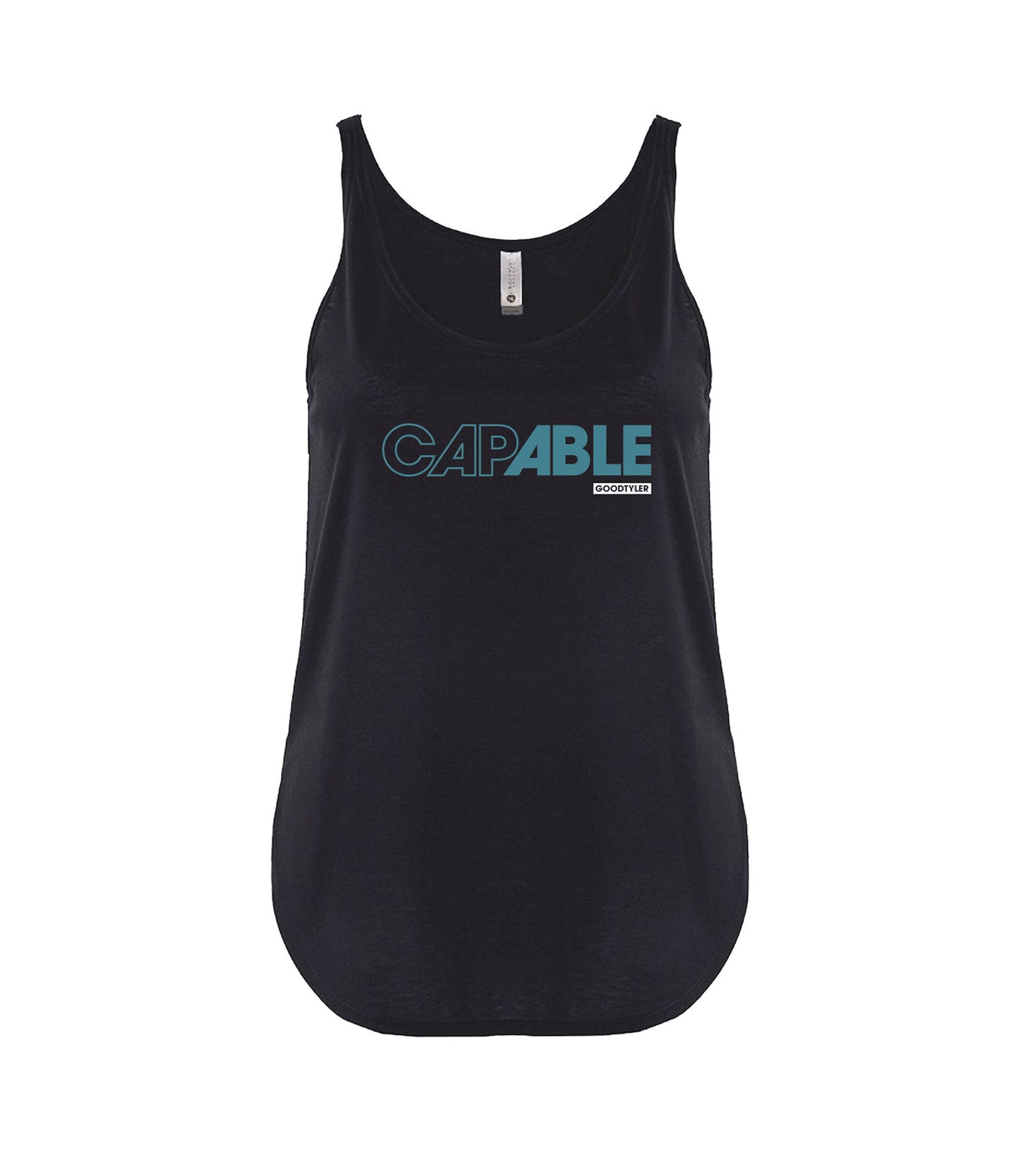 CapABLE Tank - Black Ladies Fit