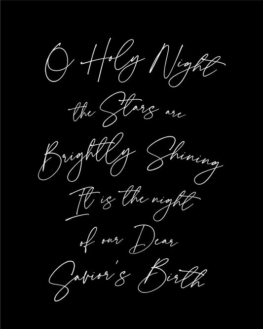 O Holy Night Christmas Print