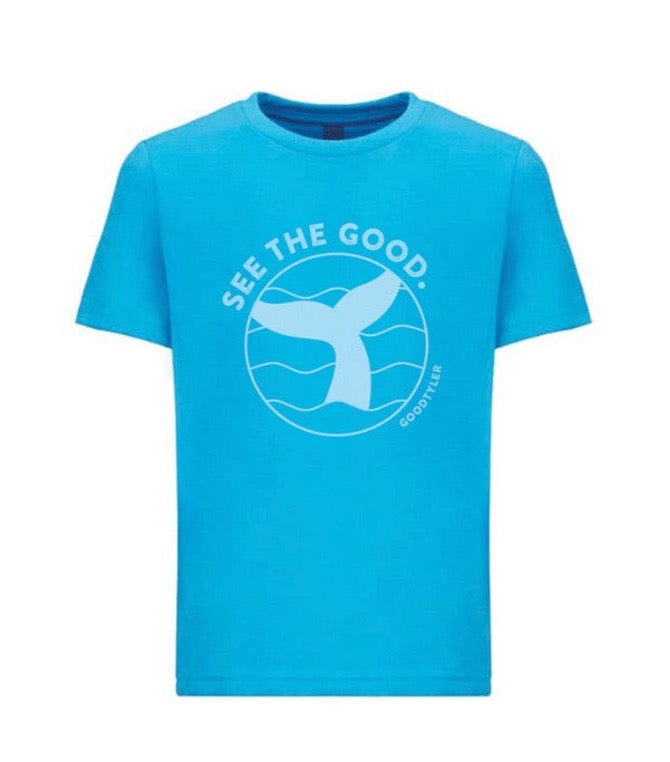 Kids Short Sleeved See The Good Tee - Blue